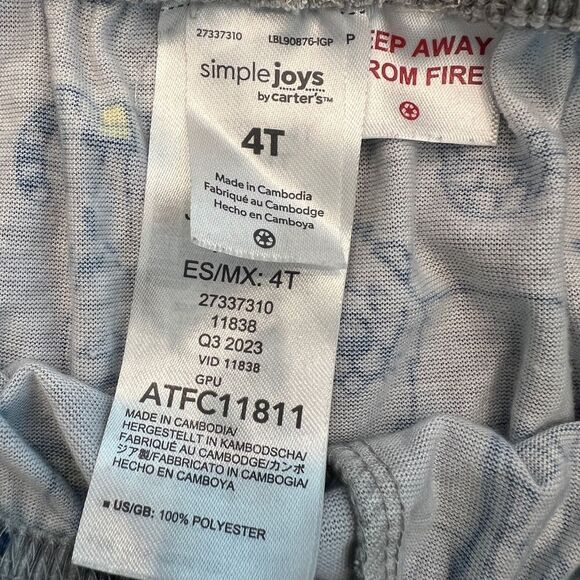 Simple Joys by Carter’s Boys Pajama Sets 4T (2 Sets) - Picture 3 of 3